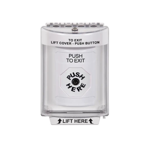 Standard Labeling, Buttons With Universal Stopper Flush, Key To Reset, White, SS2330PX-EN