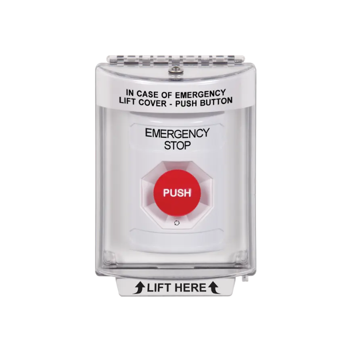 Standard Labeling, Buttons With Universal Stopper Flush, Turn To Reset, White, SS2331ES-EN
