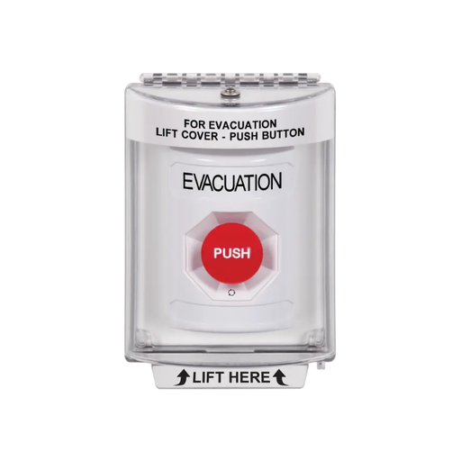 Standard Labeling, Buttons With Universal Stopper Flush, Turn To Reset, White, SS2331EV-EN
