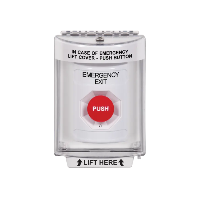 Standard Labeling, Buttons With Universal Stopper Flush, Turn To Reset, White, SS2331EX-EN