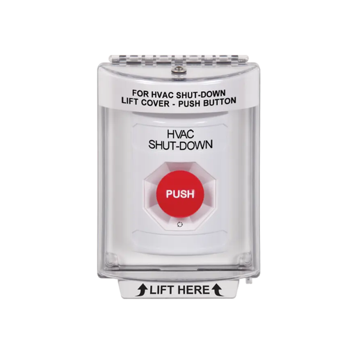 Standard Labeling, Buttons With Universal Stopper Flush, Turn To Reset, White, SS2331HV-EN