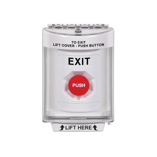 Standard Labeling, Buttons With Universal Stopper Flush, Turn To Reset, White, SS2331XT-EN