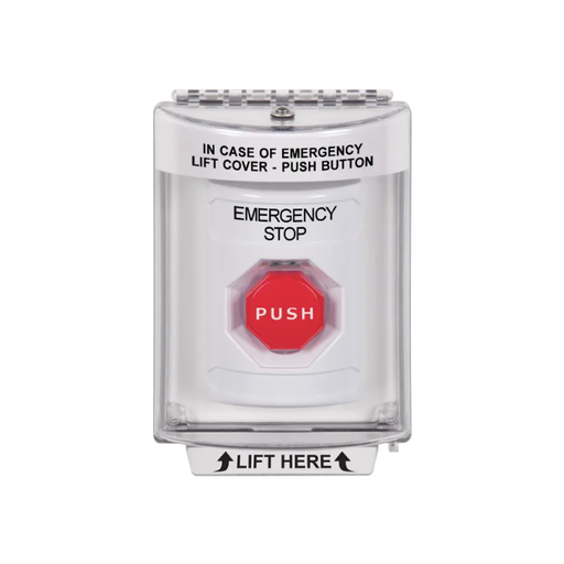 Standard Labeling, Buttons With Universal Stopper Flush, Key To Reset Illuminated, White, SS2332ES-EN