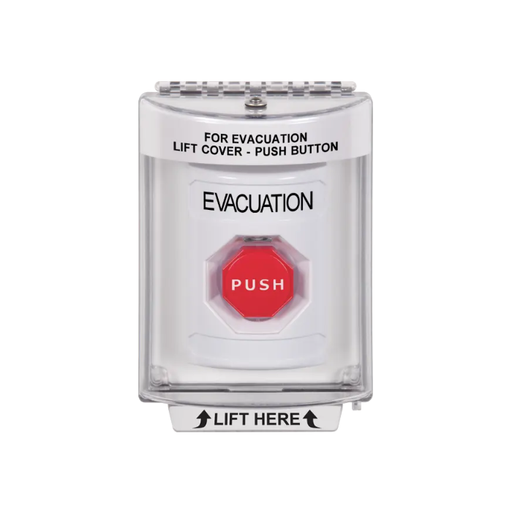 Standard Labeling, Buttons With Universal Stopper Flush, Key To Reset Illuminated, White, SS2332EV-EN