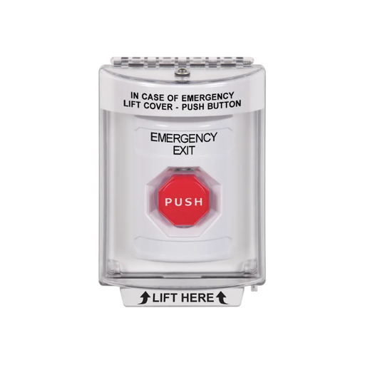 Standard Labeling, Buttons With Universal Stopper Flush, Key To Reset Illuminated, White, SS2332EX-EN