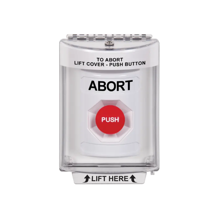 Standard Labeling, Buttons With Universal Stopper Flush, Momentary, White, SS2334AB-EN