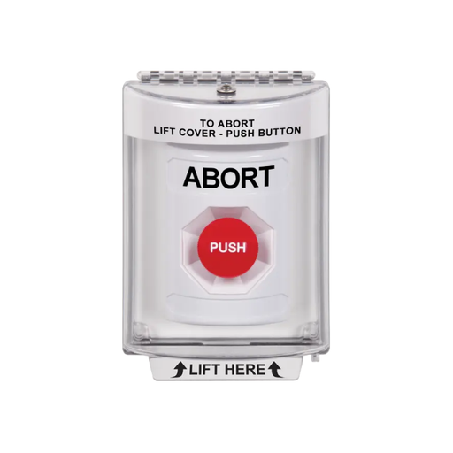 Standard Labeling, Buttons With Universal Stopper Flush, Momentary, White, SS2334AB-EN