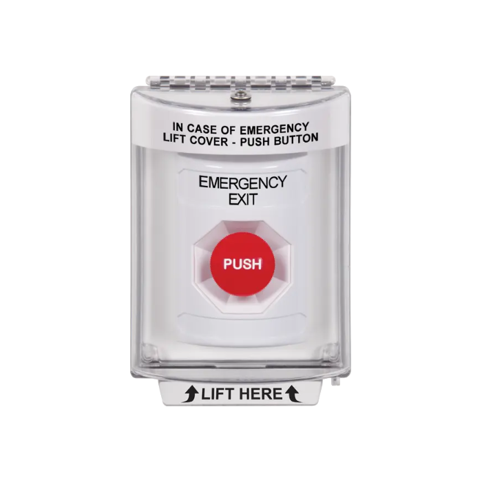 Standard Labeling, Buttons With Universal Stopper Flush, Momentary, White, SS2334EX-EN