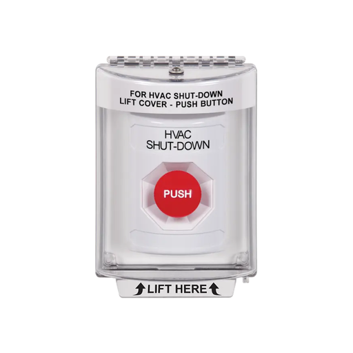 Standard Labeling, Buttons With Universal Stopper Flush, Momentary, White, SS2334HV-EN