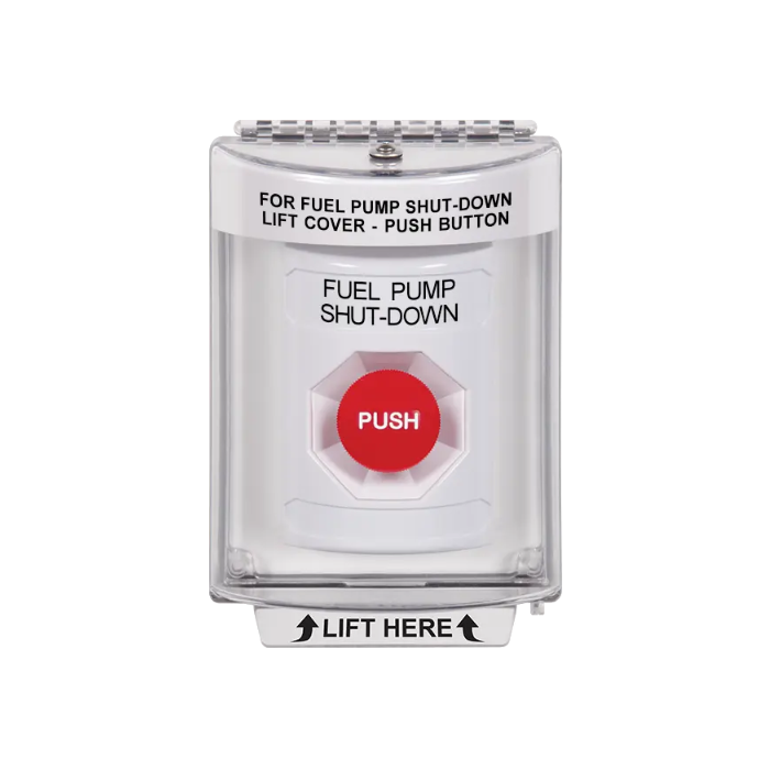 Standard Labeling, Buttons With Universal Stopper Flush, Momentary, White, SS2334PS-EN