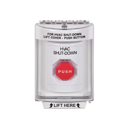 Standard Labeling, Buttons With Universal Stopper Flush, Momentary Illuminated, White, SS2335HV-EN