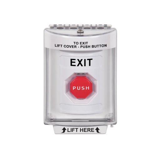 Standard Labeling, Buttons With Universal Stopper Flush, Momentary Illuminated, White, SS2335XT-EN
