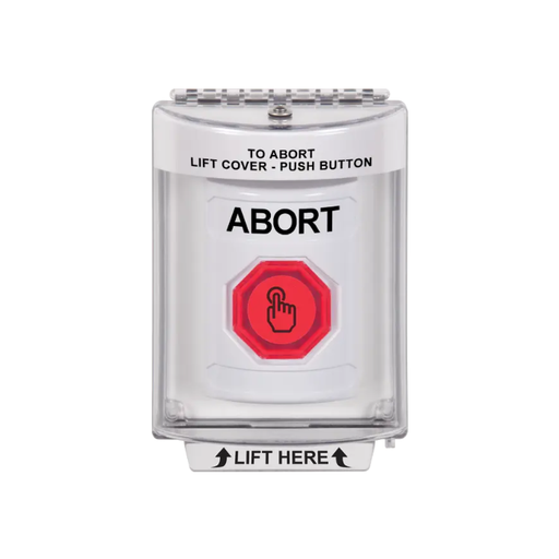 Standard Labeling, Buttons With Universal Stopper Flush, Momentary Illuminated Button, White, SS2336AB-EN