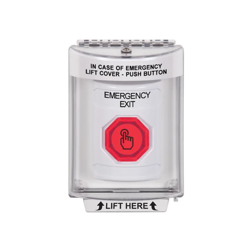 Standard Labeling, Buttons With Universal Stopper Flush, Momentary Illuminated Button, White, SS2336EX-EN
