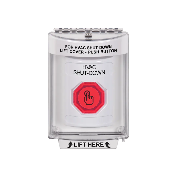 Standard Labeling, Buttons With Universal Stopper Flush, Momentary Illuminated Button, White, SS2336HV-EN