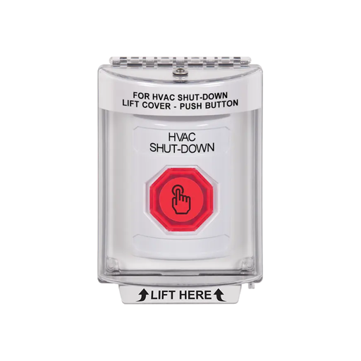 Standard Labeling, Buttons With Universal Stopper Flush, Momentary Illuminated Button, White, SS2336HV-EN