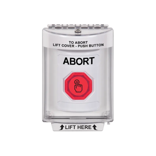 Standard Labeling, Buttons With Universal Stopper Flush, Weather Resistant Momentary Button, White, SS2337AB-EN