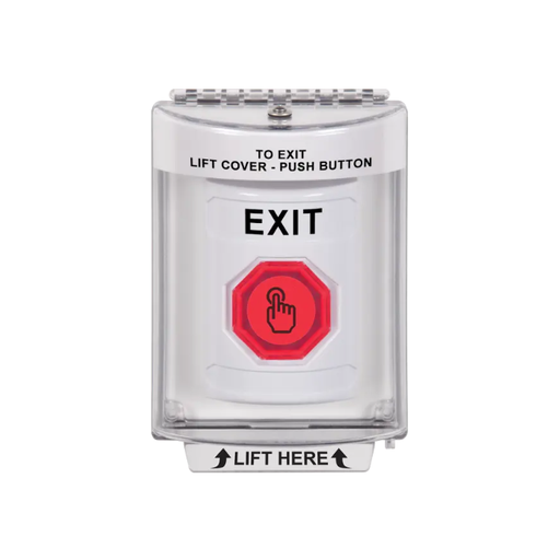 Standard Labeling, Buttons With Universal Stopper Flush, Weather Resistant Momentary Button, White, SS2337XT-EN