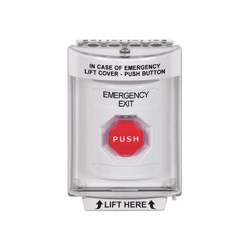 Standard Labeling, Buttons With Universal Stopper Flush, Pneumatic Illuminated, White, SS2338EX-EN
