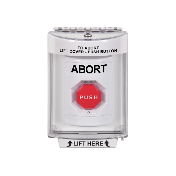 Standard Labeling, Buttons With Universal Stopper Flush, Turn To Reset Illuminated, White, SS2339AB-EN