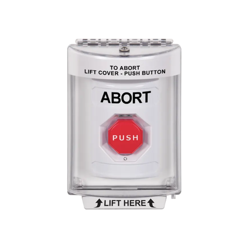 Standard Labeling, Buttons With Universal Stopper Flush, Turn To Reset Illuminated, White, SS2339AB-EN