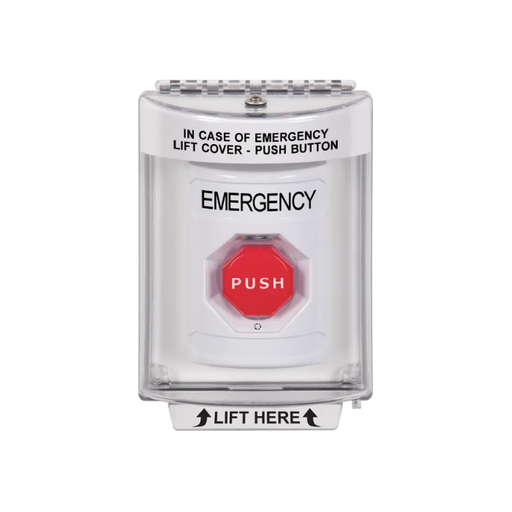 Standard Labeling, Buttons With Universal Stopper Flush, Turn To Reset Illuminated, White, SS2339EM-EN