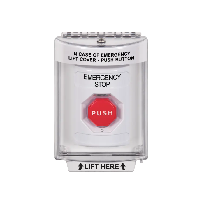 Standard Labeling, Buttons With Universal Stopper Flush, Turn To Reset Illuminated, White, SS2339ES-EN