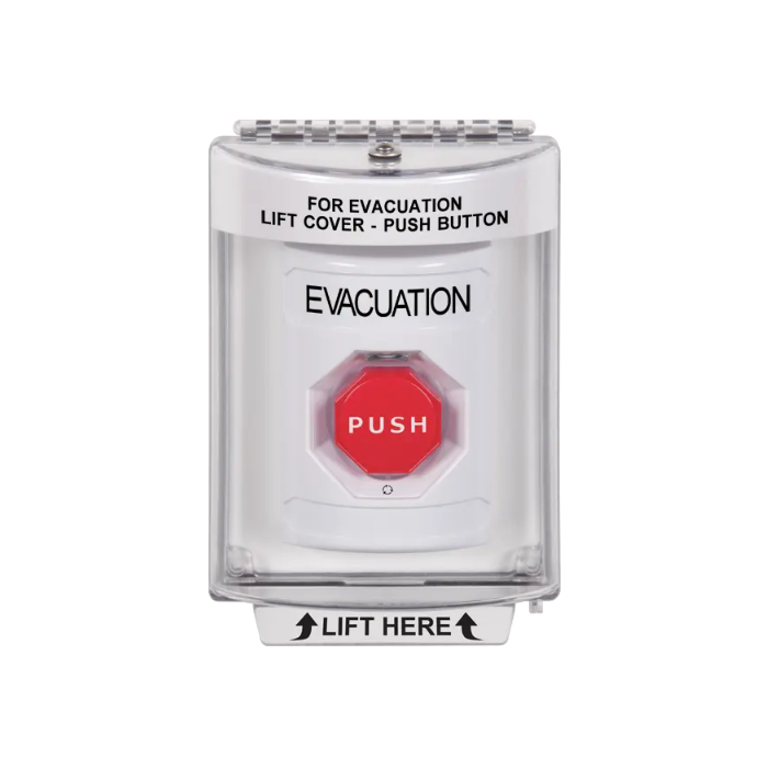 Standard Labeling, Buttons With Universal Stopper Flush, Turn To Reset Illuminated, White, SS2339EV-EN