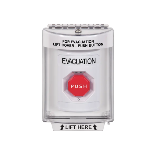 Standard Labeling, Buttons With Universal Stopper Flush, Turn To Reset Illuminated, White, SS2339EV-EN