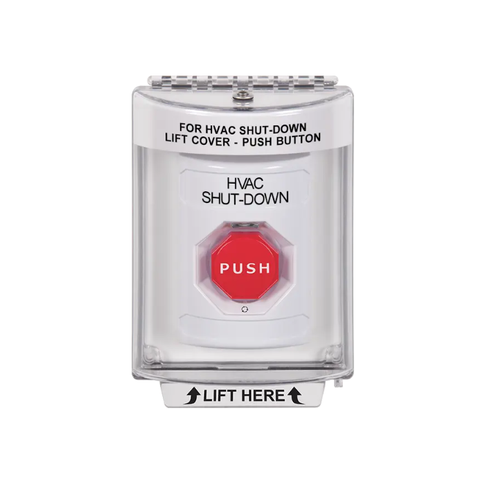 Standard Labeling, Buttons With Universal Stopper Flush, Turn To Reset Illuminated, White, SS2339HV-EN