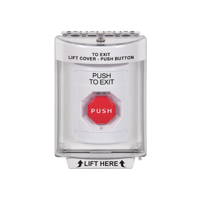 Standard Labeling, Buttons With Universal Stopper Flush, Turn To Reset Illuminated, White, SS2339PX-EN