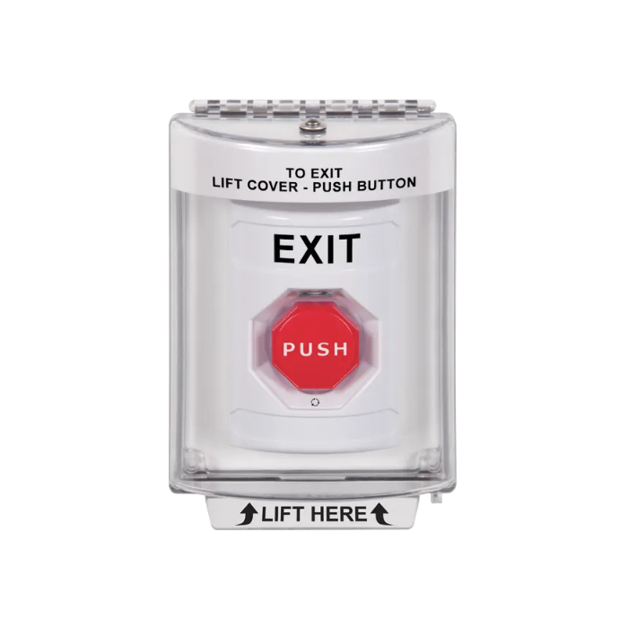 Standard Labeling, Buttons With Universal Stopper Flush, Turn To Reset Illuminated, White, SS2339XT-EN