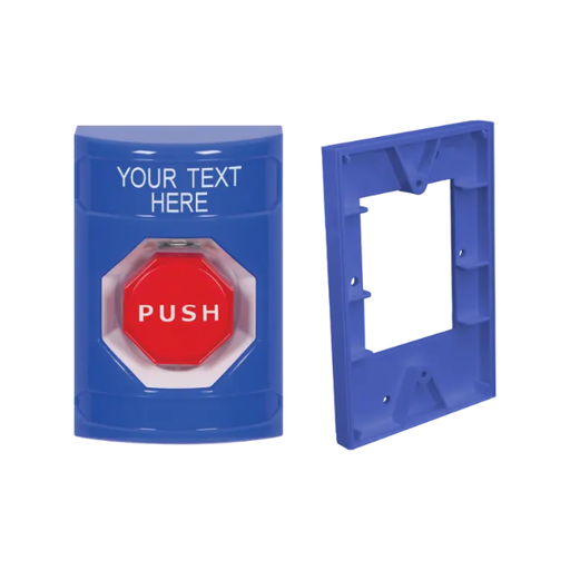 Custom Labeling, Buttons Only, Momentary Illuminated Bar, Blue, SS2405ZA-EN