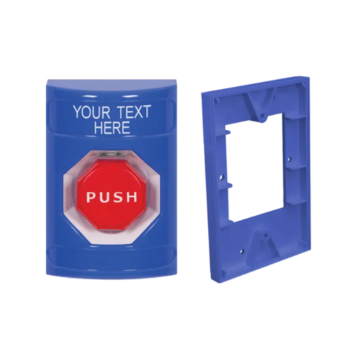 Custom Labeling, Buttons Only, Pneumatic Illuminated Bar, Blue, SS2408ZA-EN