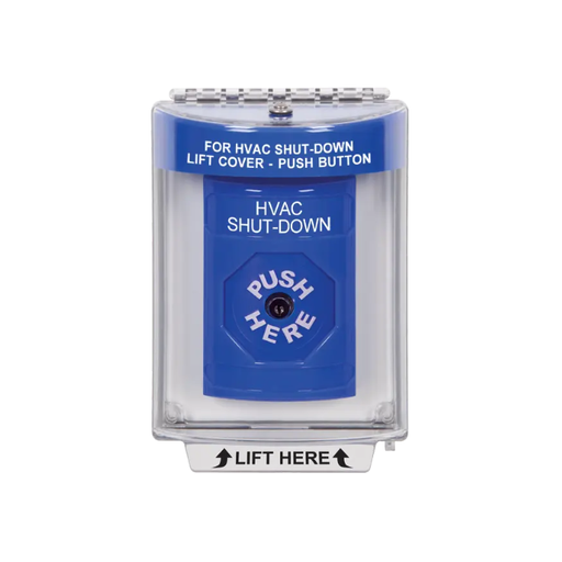 Standard Labeling, Buttons With Universal Stopper Flush, Key To Reset, Blue, SS2430HV-EN