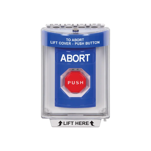 Standard Labeling, Buttons With Universal Stopper Flush, Key To Reset Illuminated, Blue, SS2432AB-EN