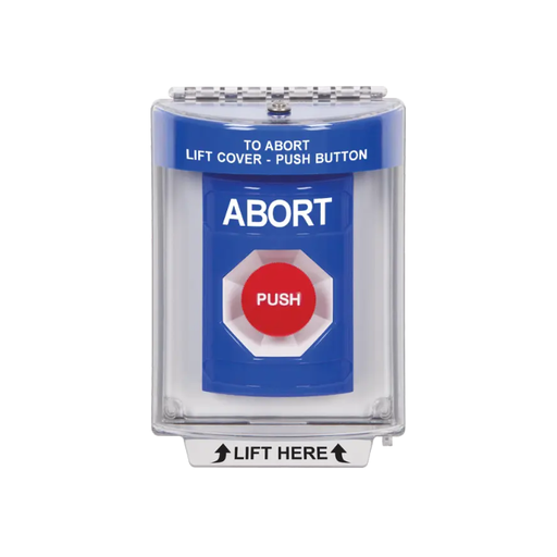 Standard Labeling, Buttons With Universal Stopper Flush, Momentary, Blue, SS2434AB-EN