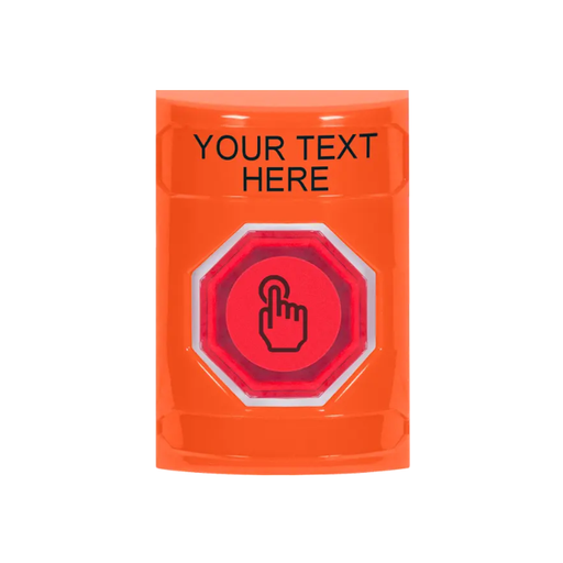 Custom Labeling, Buttons Only, Momentary Illuminated Button, Orange, SS2506ZA-EN