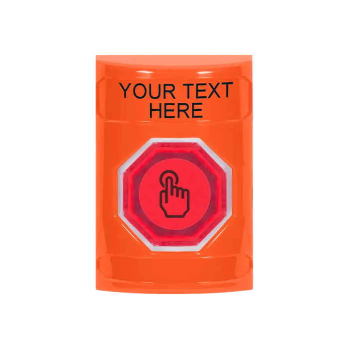 Custom Labeling, Buttons Only, Weather Resistant Momentary Button, Orange, SS2507ZA-EN