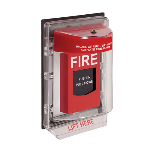 Stopper II® with Horn Flush Mount (Indoor/Outdoor Rated), Fire Label, STI-1150