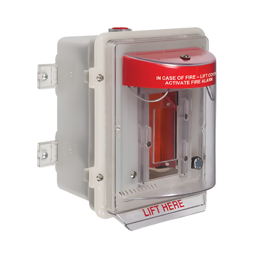 Stopper II® Heated Enclosure with 4" Deep Back Box, Fire Label, STI-1200A-HTR240