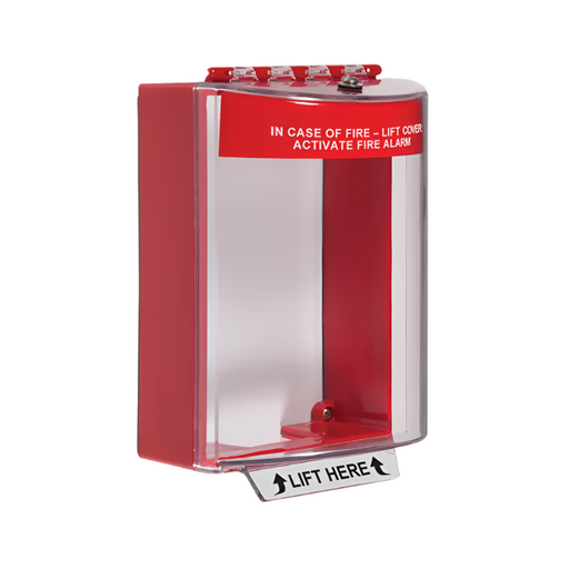 Universal Stopper® without Horn, Surface Mount, Fire Label, STI-13210FR