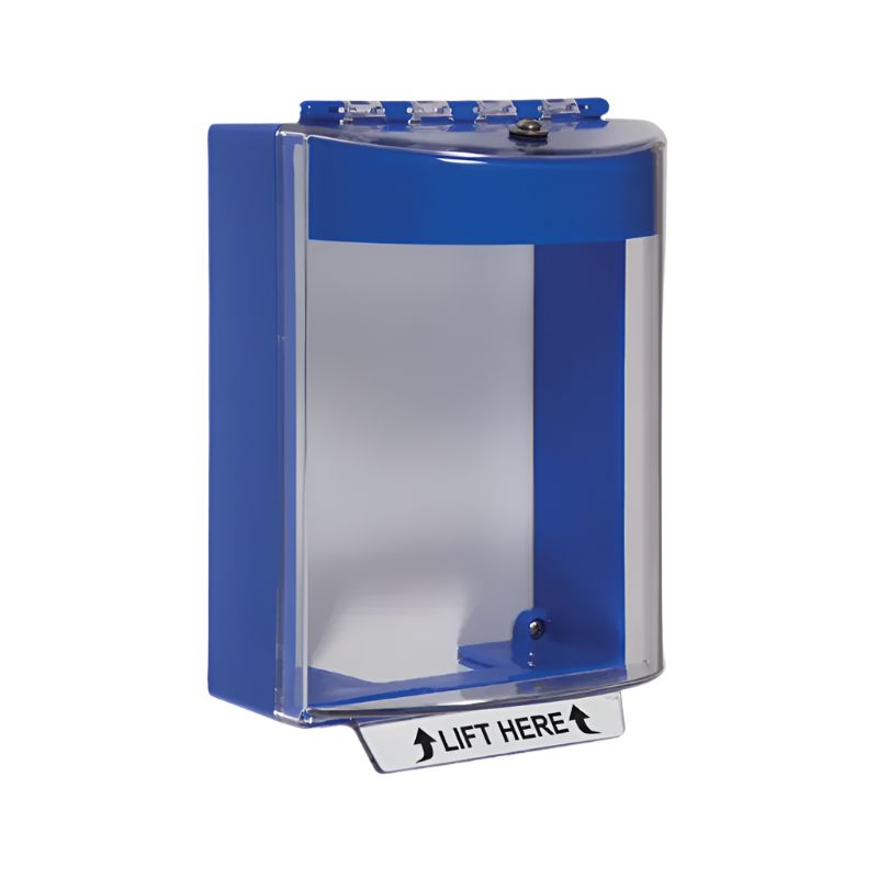 Universal Stopper® without Horn, Surface Mount, No Label, Blue, STI-13210NB