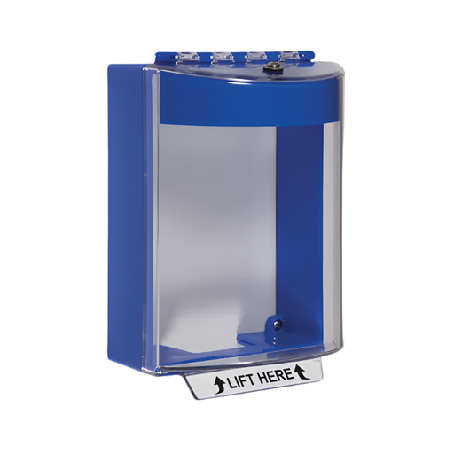 Universal Stopper® without Horn, Surface Mount, No Label, Blue, STI-13210NB