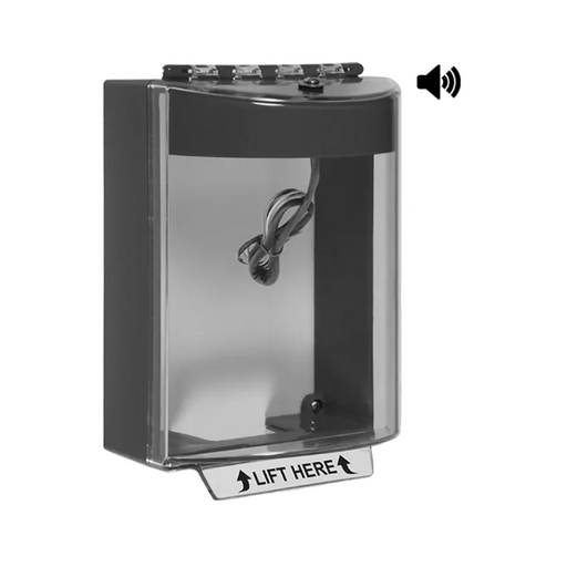 Universal Stopper® with Horn & Relay, Surface Mount, No Label, Red, STI-13230NR