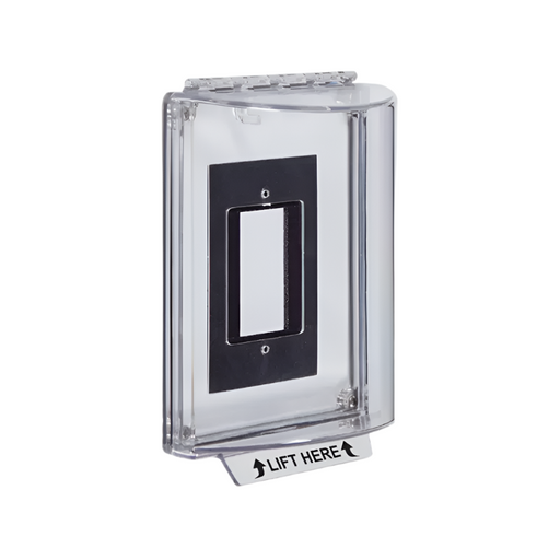 Universal Stopper® without Horn Housing, Encl. Flush Back Box, Clear, STI-13300NC