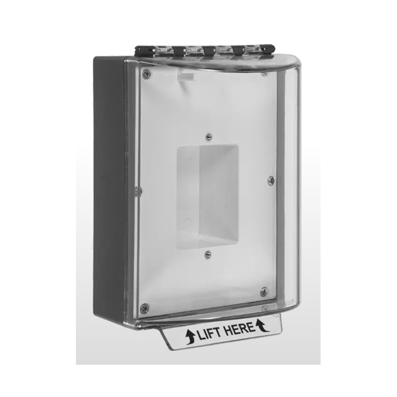 Universal Stopper® without Horn Housing, Enclosed Back Box, Sealed Mounting Plate, No Label, Black, STI-13400NK