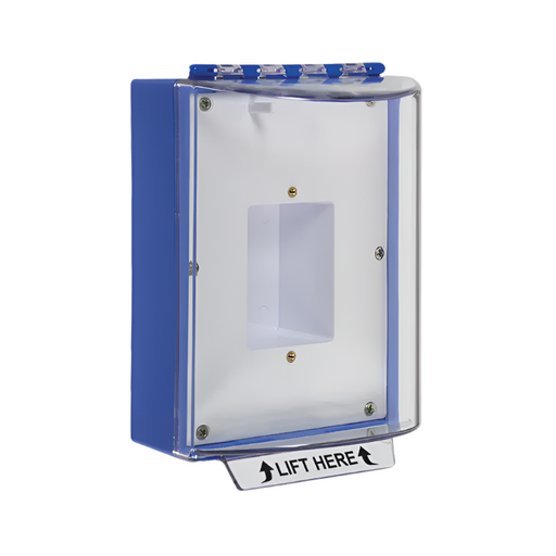 Universal Stopper® without Horn Housing, Enclosed Back Box, Sealed Mounting Plate, No Label, Blue, STI-13400NB