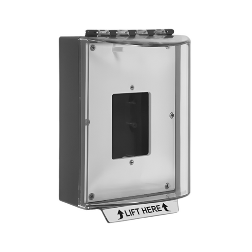 Universal Stopper® without Horn Housing, Enclosed Back Box, Open Mounting Plate, No Label, Green, STI-13500NG