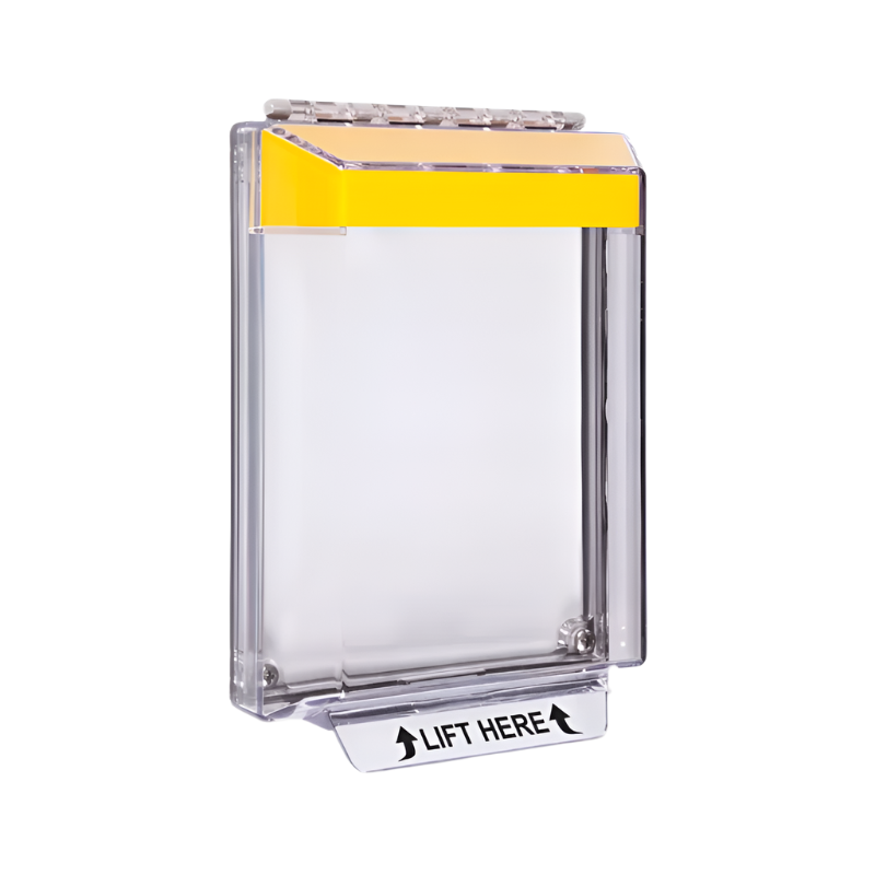 Universal Stopper® Low Profile, without Horn, Flush, No Label, Yellow, STI-14010NY